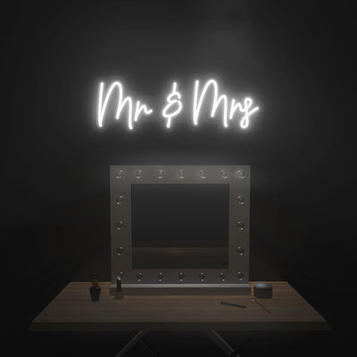 'Mr And Mrs' Neon Sign - Nuwave Neon