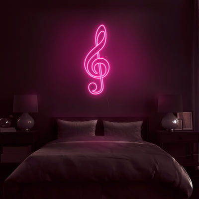 'Treble Clef' Neon Sign - Nuwave Neon