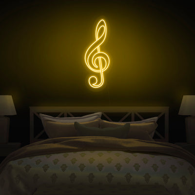 'Treble Clef' Neon Sign - Nuwave Neon