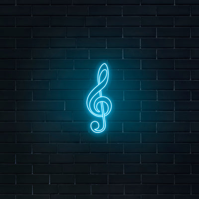 'Treble Clef' Neon Sign - Nuwave Neon