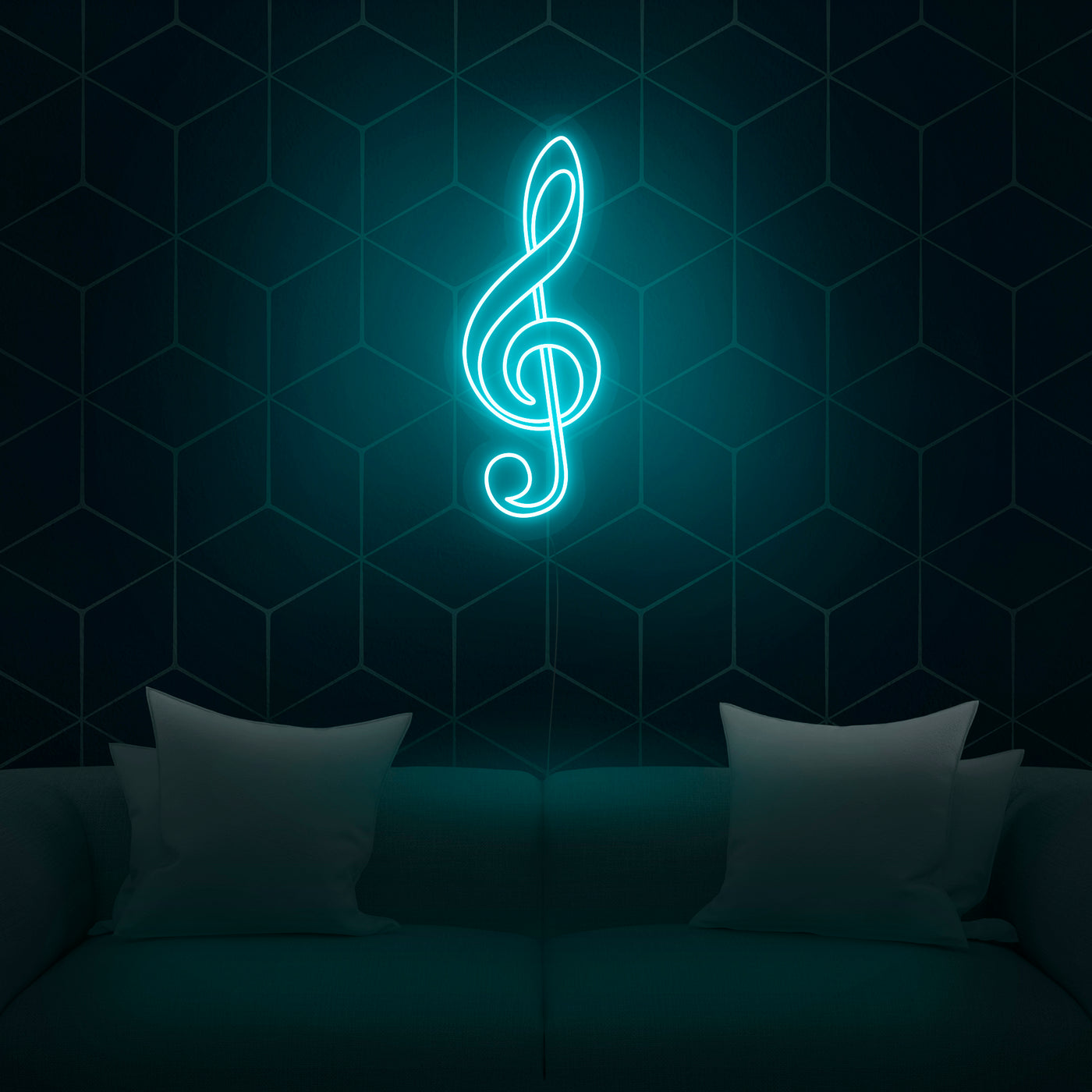 'Treble Clef' Neon Sign - Nuwave Neon