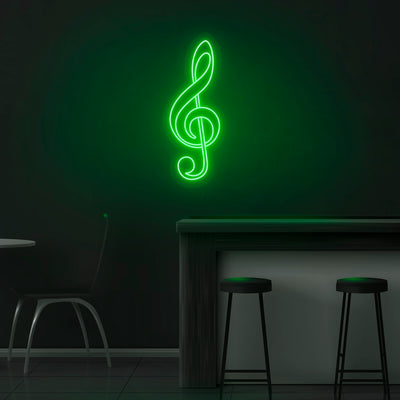 'Treble Clef' Neon Sign - Nuwave Neon