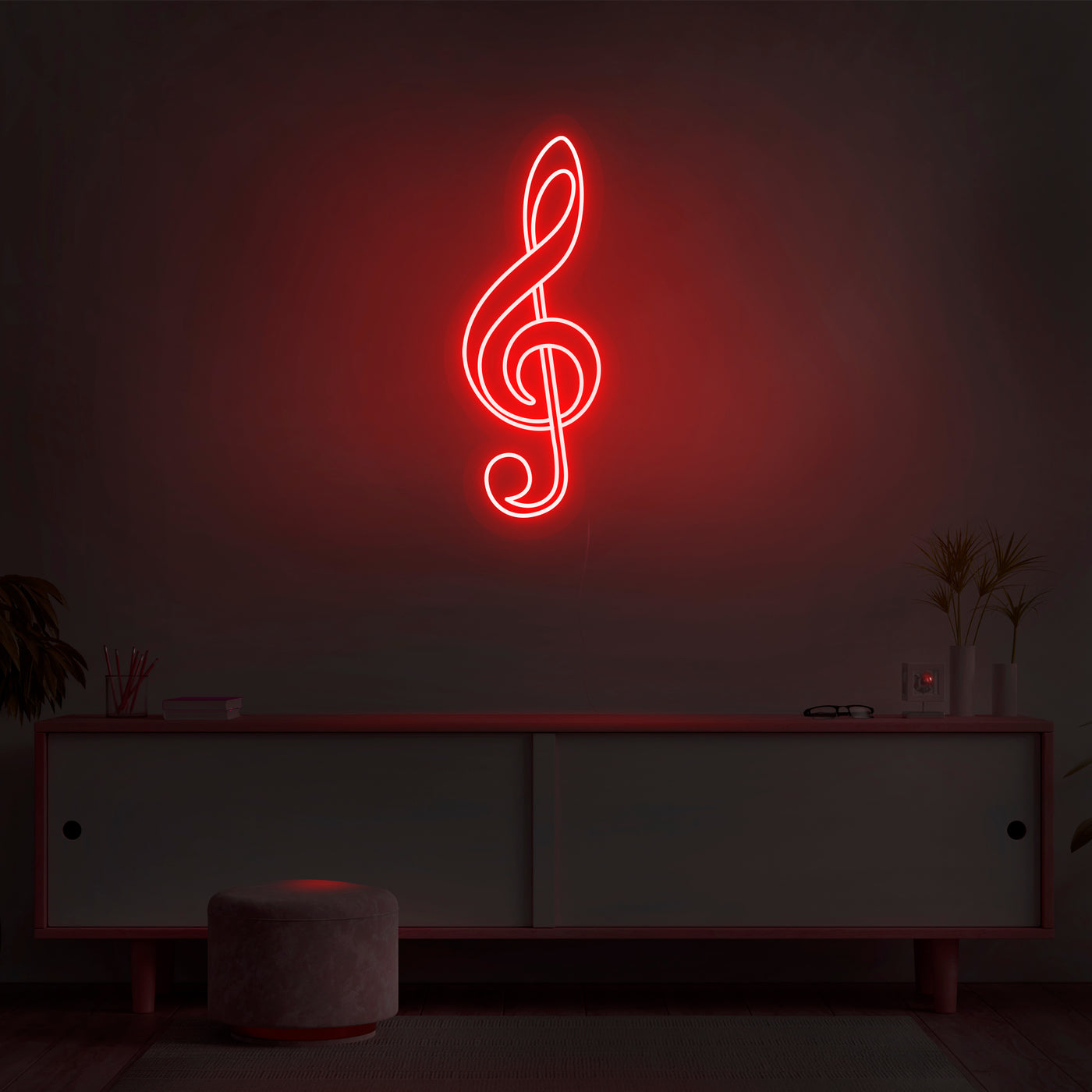 'Treble Clef' Neon Sign - Nuwave Neon