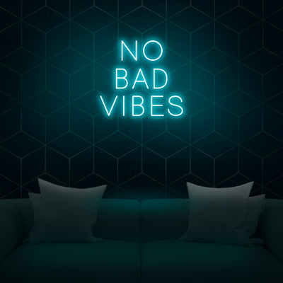 'No Bad Vibes' Neon Sign - Nuwave Neon