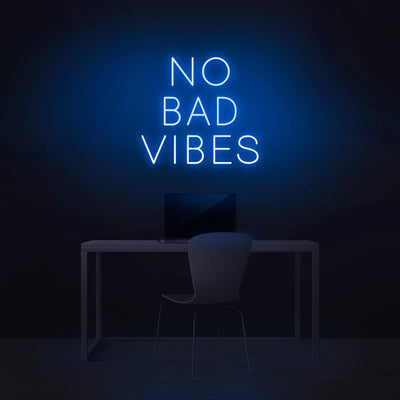 'No Bad Vibes' Neon Sign - Nuwave Neon