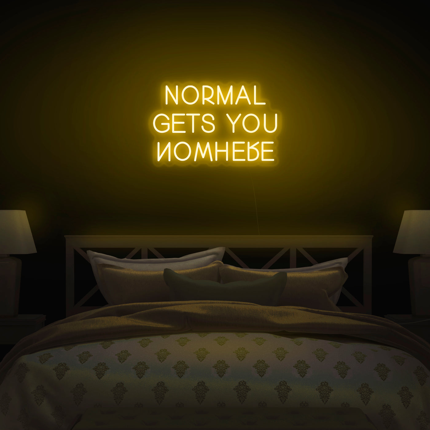 'Normal Gets You Nowhere' V2 Neon Sign - Nuwave Neon