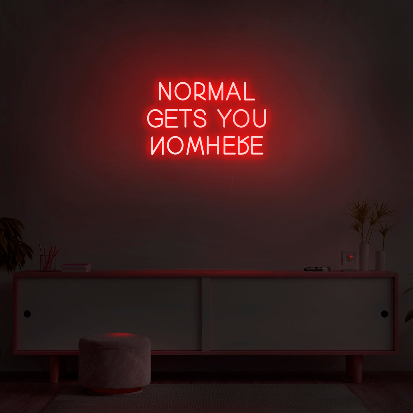 'Normal Gets You Nowhere' V2 Neon Sign - Nuwave Neon