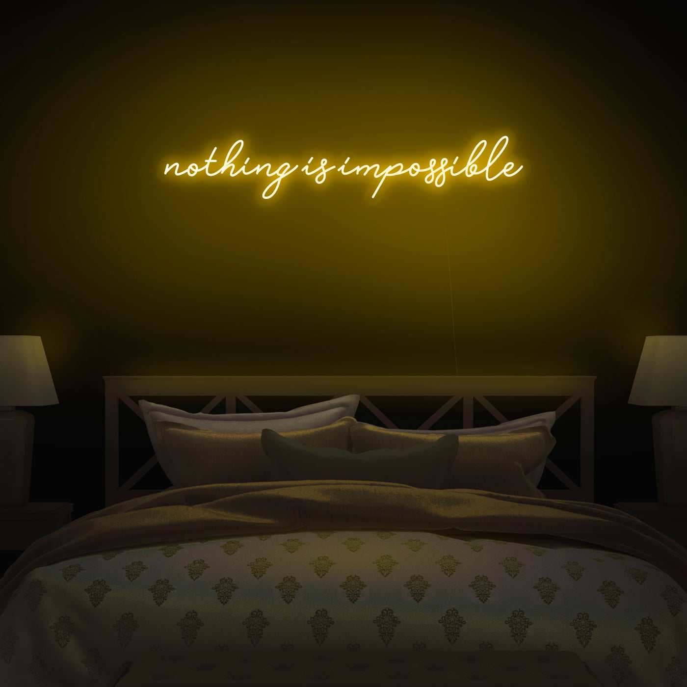 'Nothing Is Impossible' V2 Neon Sign - Nuwave Neon