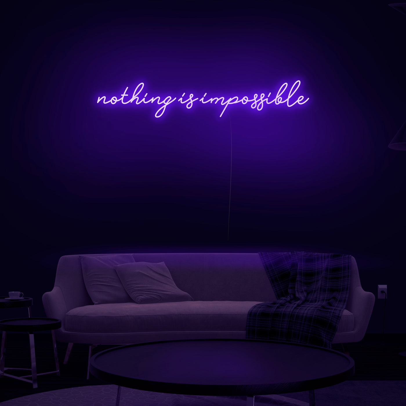 'Nothing Is Impossible' V2 Neon Sign - Nuwave Neon