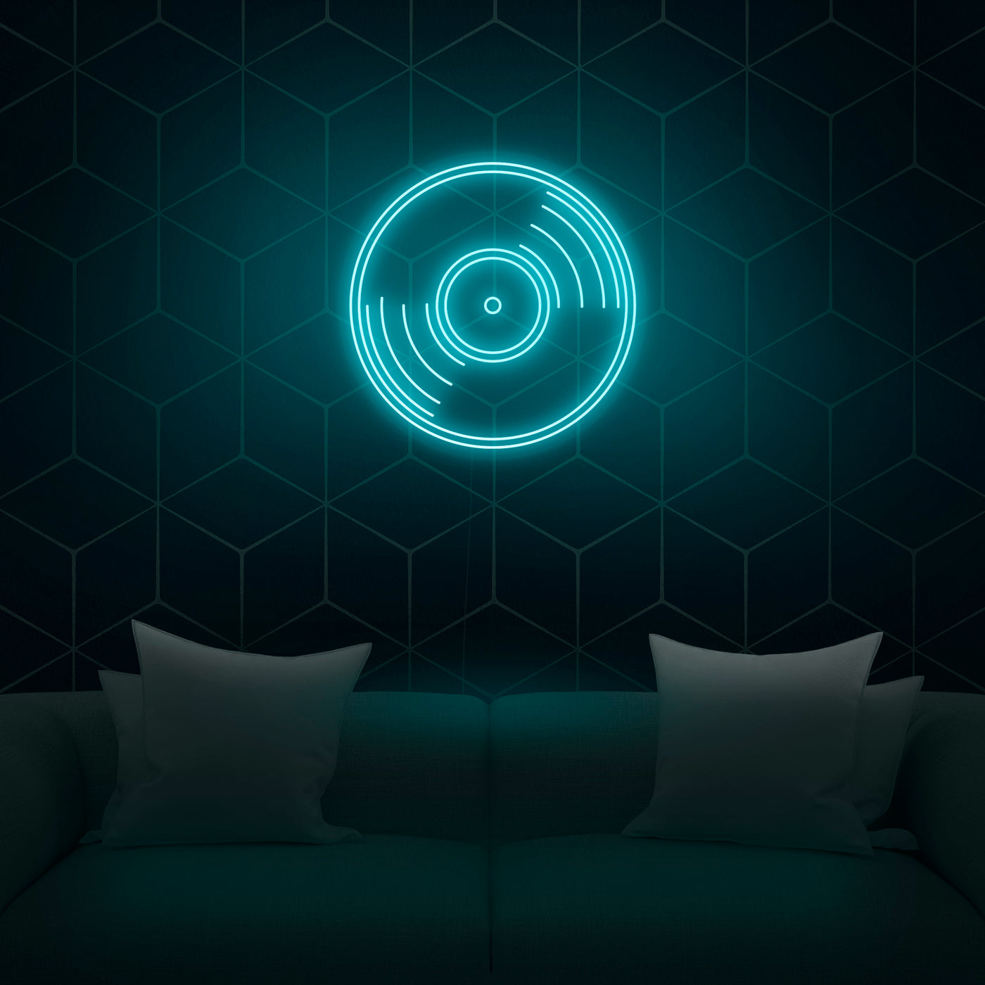 'Vinyl Record' Neon Sign - Nuwave Neon