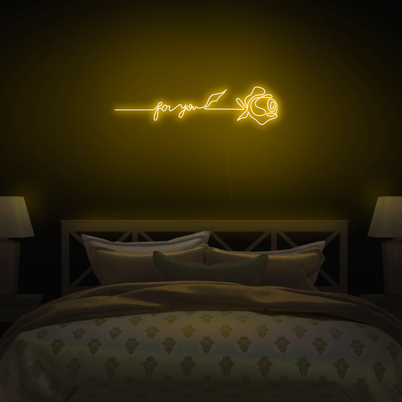 'Rose For You' Neon Sign - Nuwave Neon