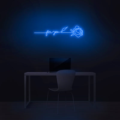 'Rose For You' Neon Sign - Nuwave Neon