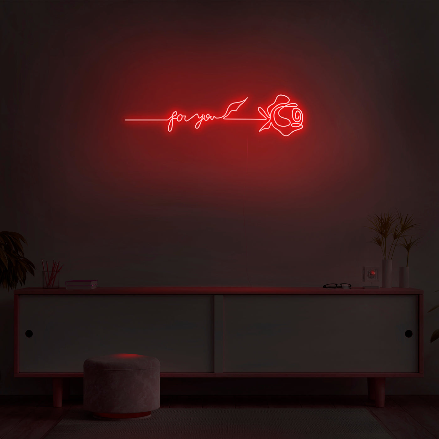 'Rose For You' Neon Sign - Nuwave Neon