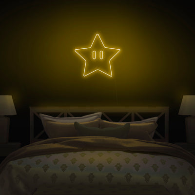 'Mario Star' Neon Sign - Nuwave Neon