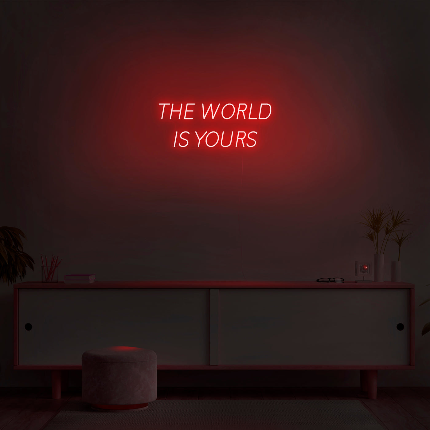 'The World Is Yours' V2 Neon Sign - Nuwave Neon