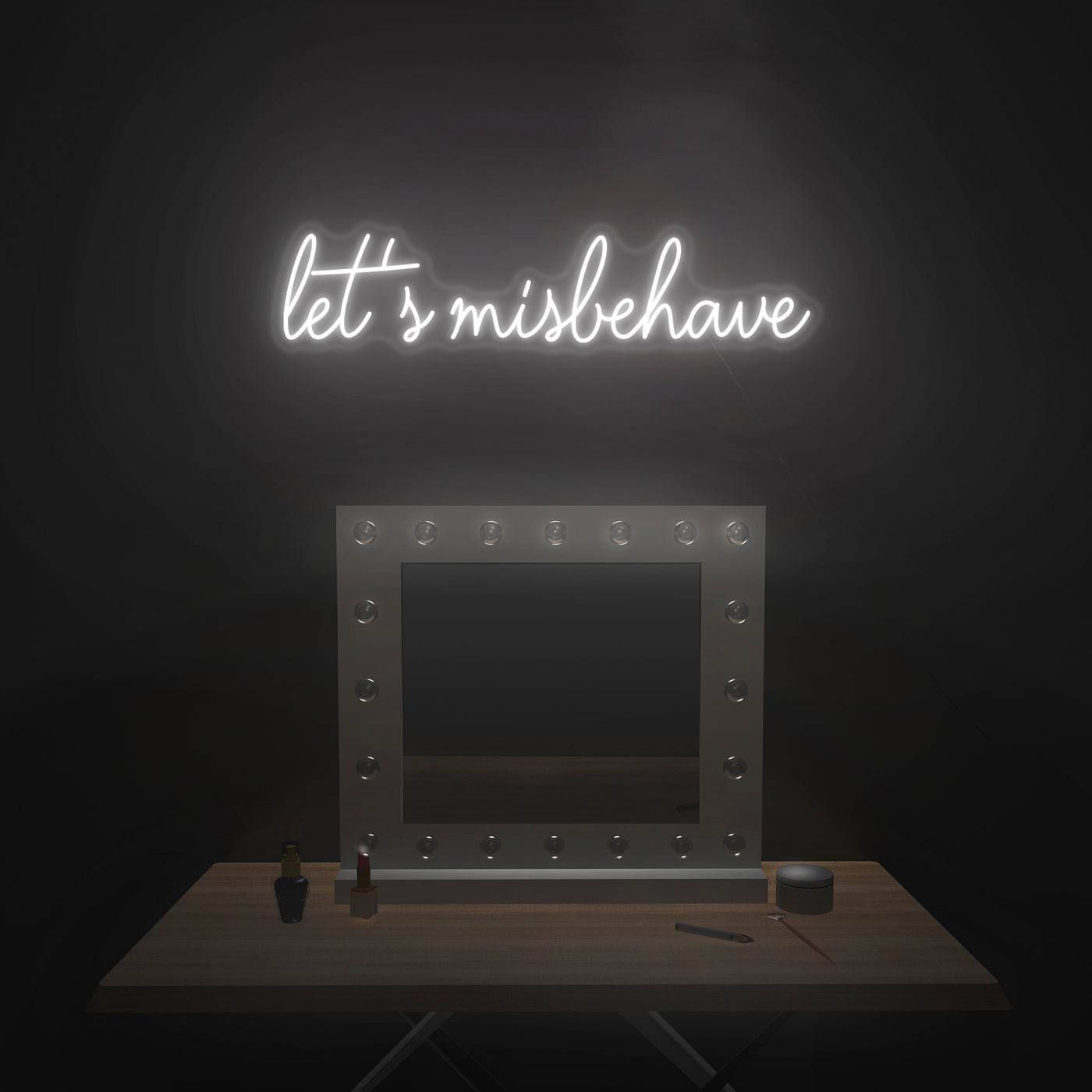 'Let's Misbehave' Neon Sign - Nuwave Neon