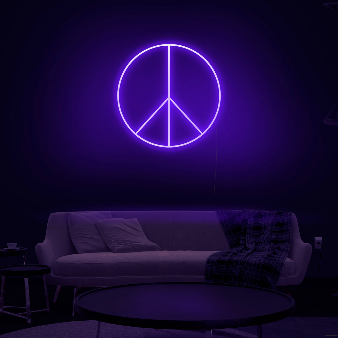 'Peace Sign' Neon Sign - Nuwave Neon