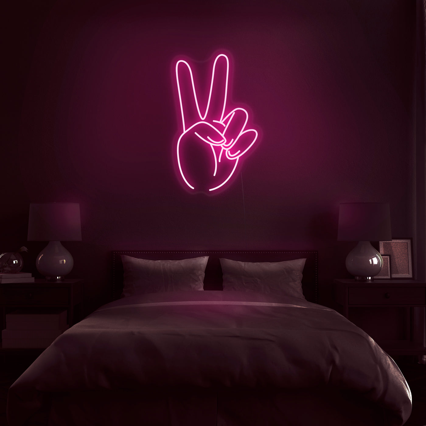 'Peace And Love' Neon Sign - Nuwave Neon