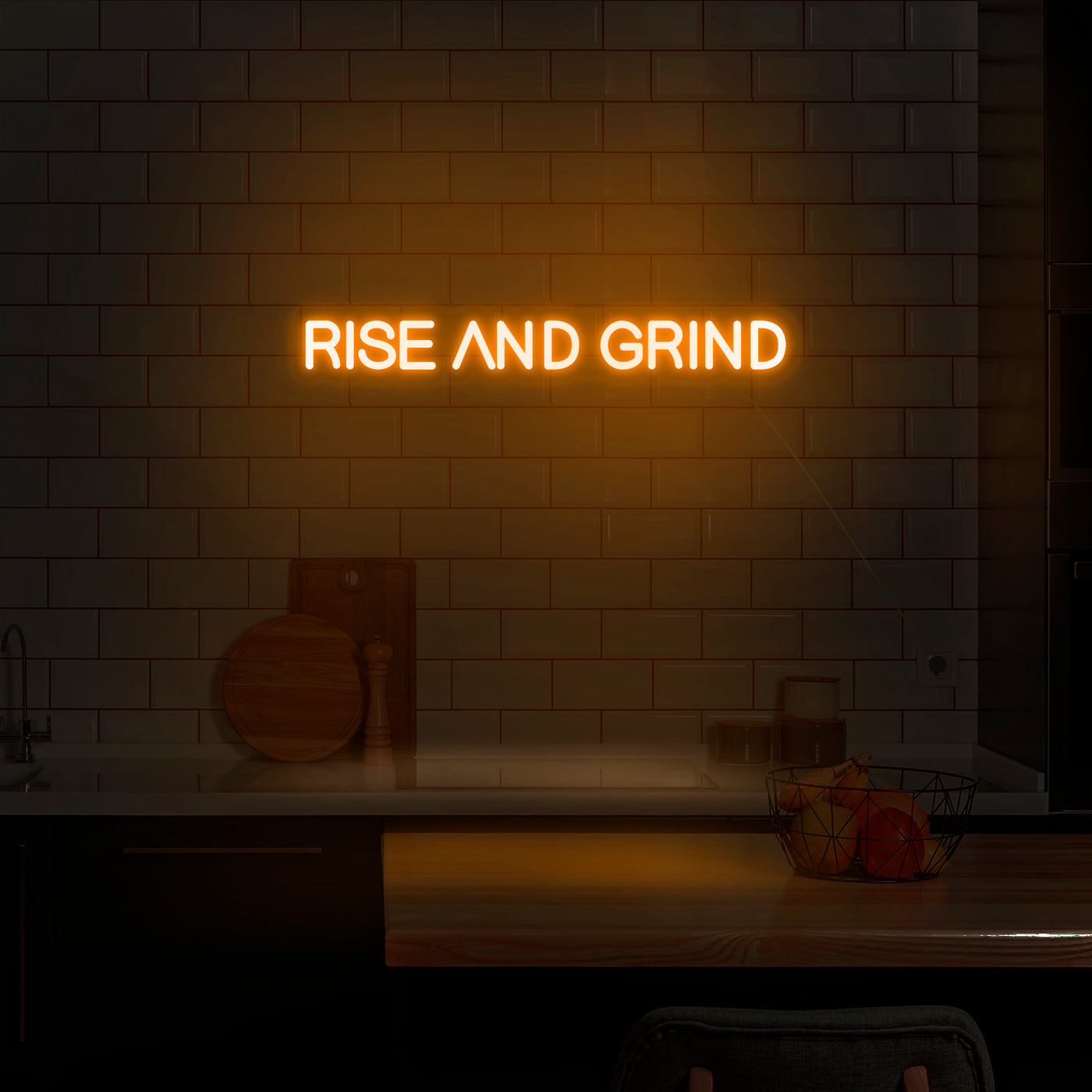 'Rise And Grind' Neon Sign - Nuwave Neon