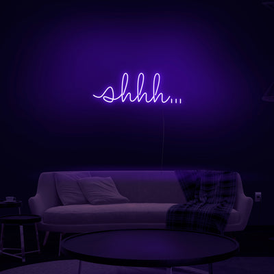 'Shhh..' Neon Sign - Nuwave Neon