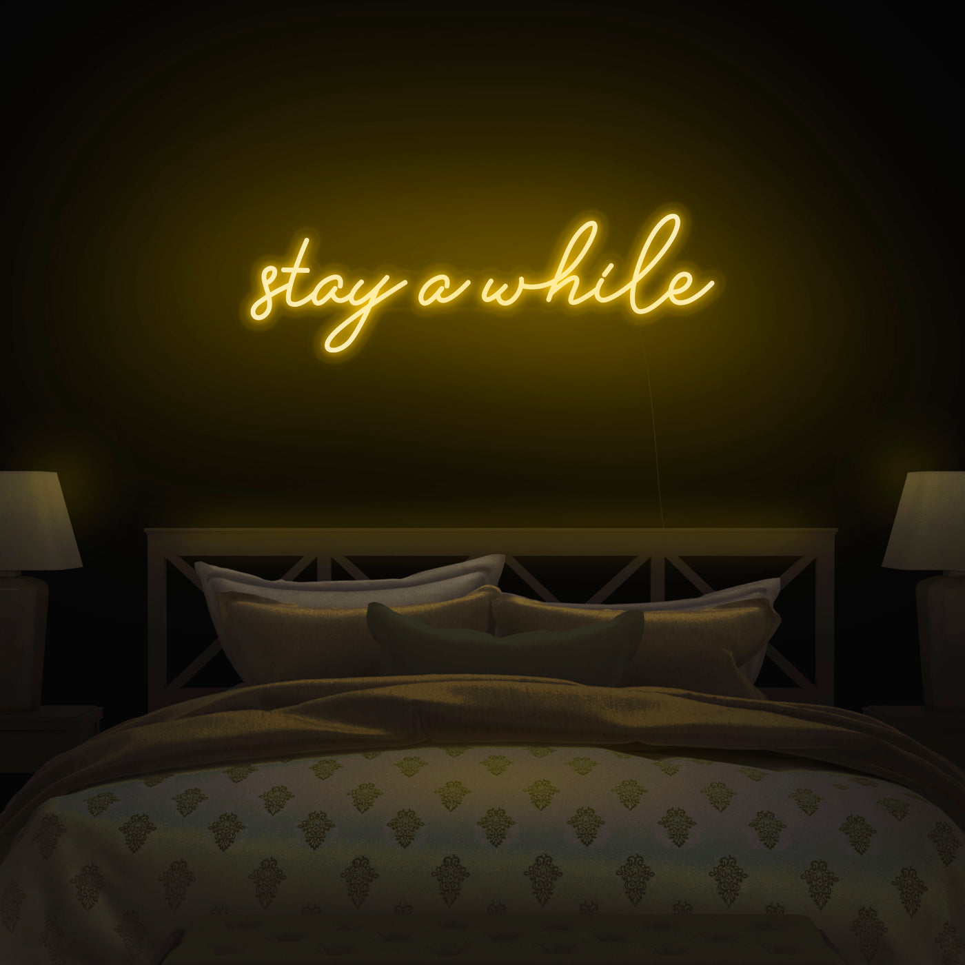 'Stay Awhile' Neon Sign - Nuwave Neon