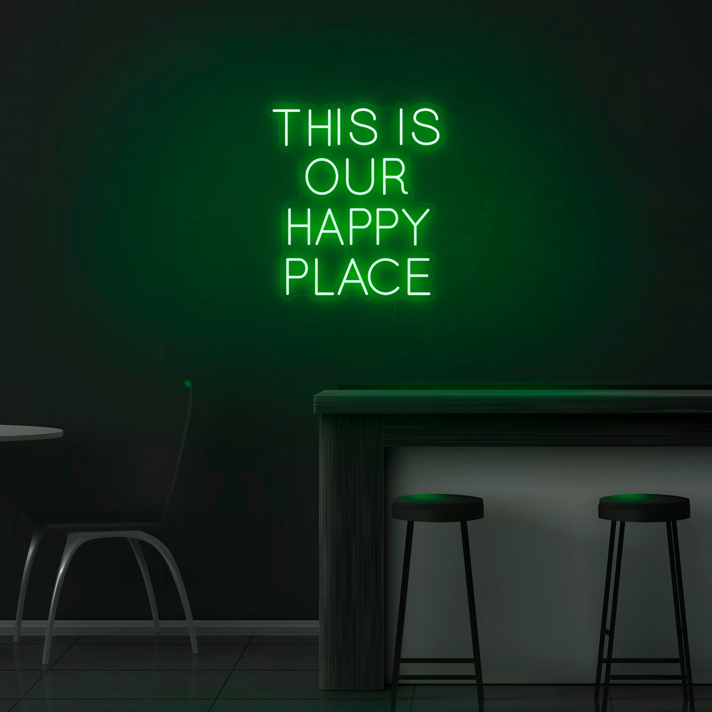 'This Is Our Happy Place' Neon Sign - Nuwave Neon