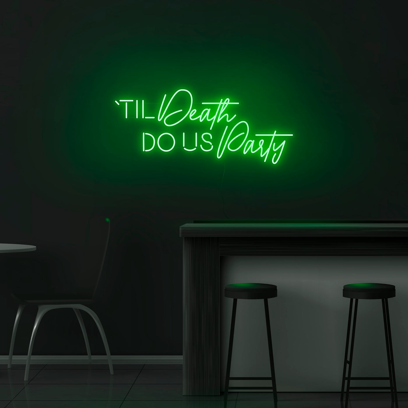 'Til' Death Do Us Party' Neon Sign - Nuwave Neon