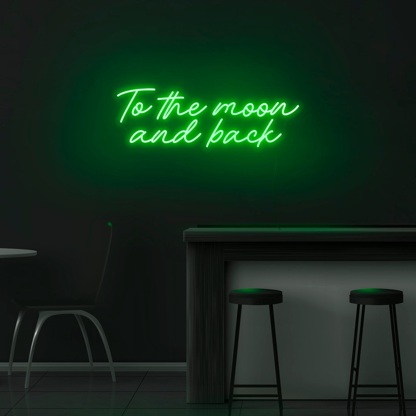 'To The Moon And Back' Neon Sign - Nuwave Neon