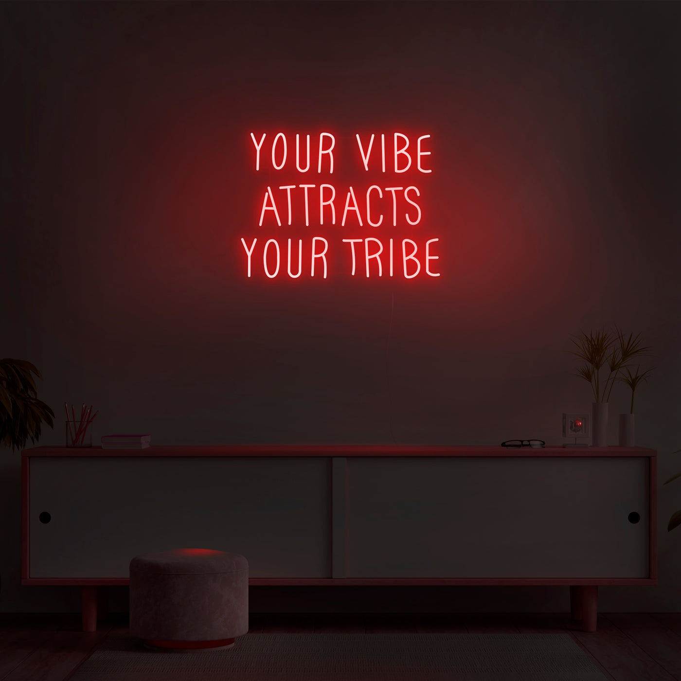 'Your Vibe Attracts Your Tribe' Neon Sign - Nuwave Neon